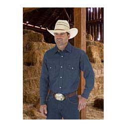 Cowboy Cut Work Western Rigid Denim Mens Long Sleeve Shirt Wrangler